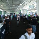 The Expo Hall at TechCrunch Disrupt 2017 in New York City.
