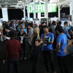 Crowded Expo Hall at TechCrunch Disrupt 2017 in SF