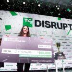 Salva Health Co-Founder & CEO Valentina Agudelo Vargas, winner of the Startup Battlefield 2024, poses onstage during TechCrunch Disrupt 2024 Day 3 at Moscone Center on October 30, 2024 in San Francisco.