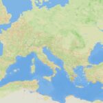 Itiner-e's map of the Roman Empire's roads in 150 CE.
