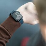 Apple Watch Series 9 on a wrist, with a watch face showing '11:40'