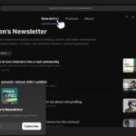 newsletter webpage