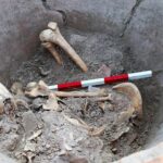 Skeletal remains dating back to the 5th century CE were discovered this August inside a large ceramic jar among the ruins of what was once the ancient Roman colonial city of Deultum.