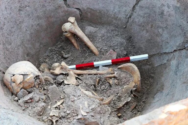 Skeletal remains dating back to the 5th century CE were discovered this August inside a large ceramic jar among the ruins of what was once the ancient Roman colonial city of Deultum.