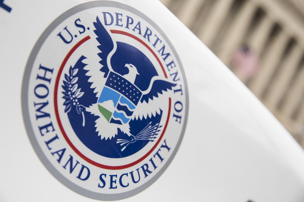 The Department of Homeland Security logo.