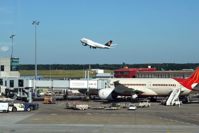 The Frankfurt Airport in Germany.
