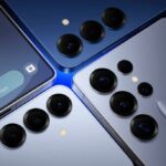 a selection of Samsung phones from the Unpacked 2025 event
