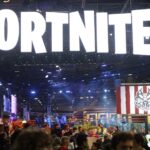 PARIS, FRANCE - OCTOBER 26: The logo of the video game 'Fortnite' developed by Epic Games is displayed during the 'Paris Games Week' on October 26, 2018 in Paris, France. 'Paris Games Week' is an international trade fair for video games and runs from October 26 to 31, 2018. (Photo by Chesnot/Getty Images)