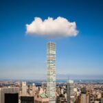 A cloud hangs over 432 Park Ave, New York City.