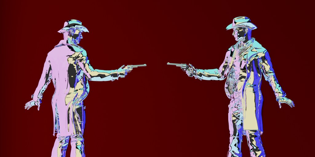 Graphic series: dueling cowboys