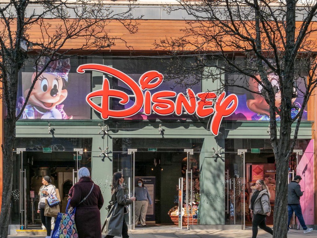 exterior of Disney store