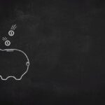 illustration of a piggy bank on a chalkboard