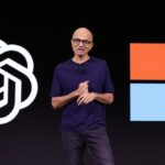 Microsoft CEO Satya Nadella speaks during the OpenAI DevDay event on November 06, 2023 in San Francisco