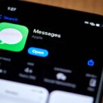 The Apple Messages app in the Apple App Store on a smartphone