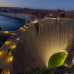 Glen Canyon Dam is seen at Lake Powell.
