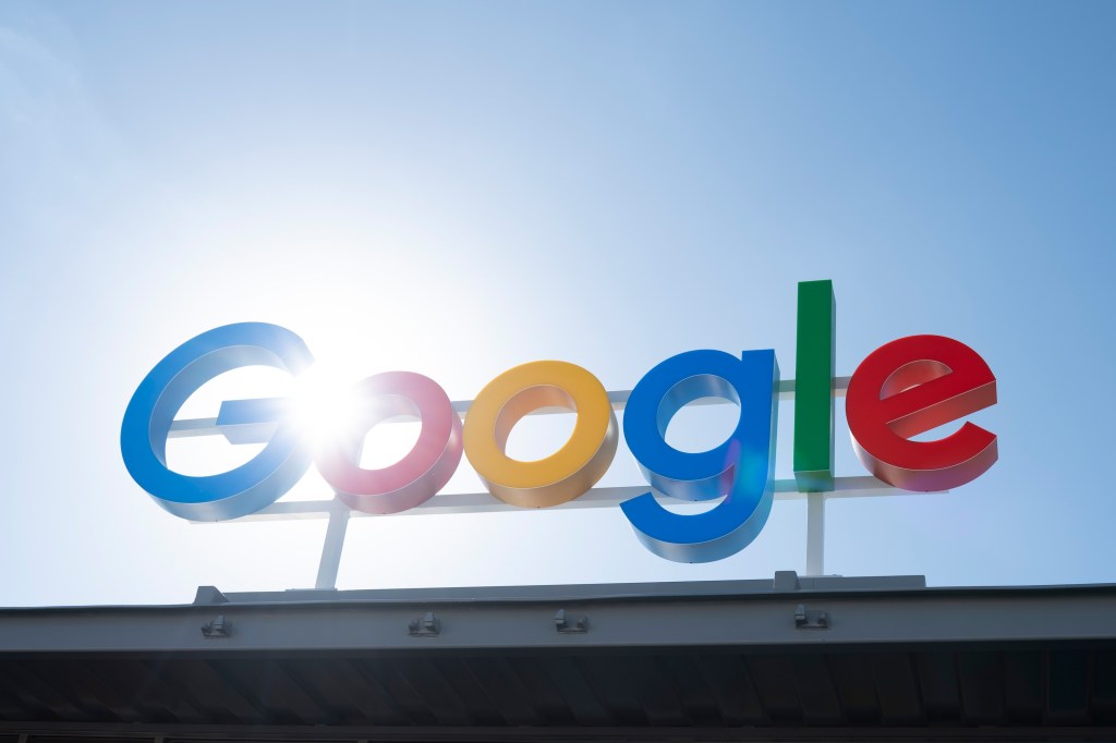 Signage at the Google Midlothian Data Center in Midlothian, Texas, US, on Friday, Nov. 14, 2025.