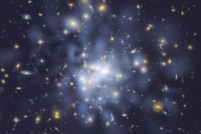 An illustrative map of the dark matter in the Milky Way.