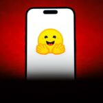In this photo illustration, Hugging Face logo is displayed on a mobile phone screen in Ankara, Turkiye.