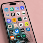 smartphone displaying app icons