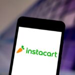 Instacart logo on a phone