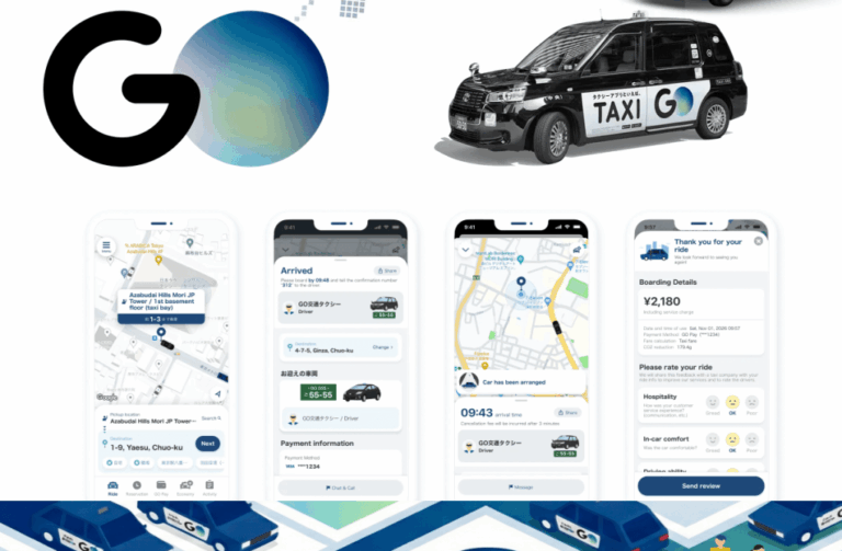 Japan's taxi hailing app