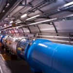 A view of the Large Hadron Collider, tunnel sectors 3 and 4.