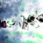 money emerging from a firehose