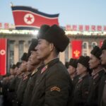 North Korean soldiers attend a mass rally to celebrate the North's declaration on November 29 it had achieved full nuclear statehood, on Kim Il-Sung Square in Pyongyang on December 1, 2017. North Korea's leader Kim Jong-Un declared the country had achieved a "historic cause" of becoming a nuclear state, its state media said on November 29, after the country tested an intercontinental ballistic missile earlier in the day.