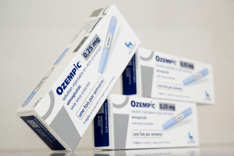 Boxes of the GLP-1 medication Ozempic.