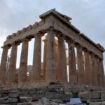 A view of the Parthenon in Athens, Greece.