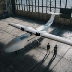 Poseidon Aero's Egret parked in a hangar