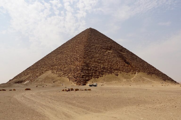 The Red Pyramid of Dahshur, Egypt.
