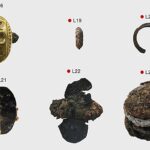 The selection of iron jewels from the late bronze age.