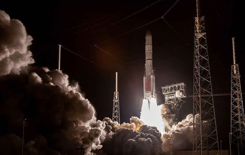 A Vulcan Rocket from United Launch Alliance (ULA) lifts off from pad 41 at the Cape Canaveral Space Force Station, carrying two satellites in a classified mission USSF-106 for the United States Space Force. (Photo by Manuel Mazzanti/NurPhoto via Getty Images)