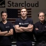 Starcloud founders (l-r) Ezra Feilden, Philip Johnston, and Adi Oltean.