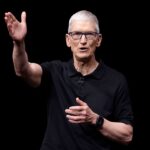Apple CEO Tim Cook speaks during the keynote address at an Apple special event on September 09, 2025