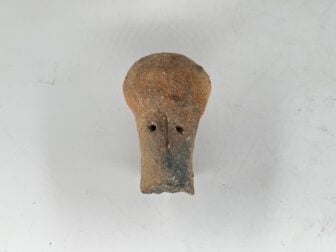Close Up View Of The Idol Head Discovered During The 2026 Excavations At Troy.