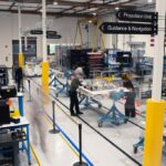 Technicians assemble satellites on Xona's manufacturing floor.