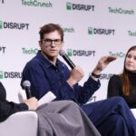 SAN FRANCISCO, CALIFORNIA - OCTOBER 29: (L-R) Ashton Kutcher and Effie Epstein speak onstage during TechCrunch Disrupt 2024 Day 2 at Moscone Center on October 29, 2024 in San Francisco, California. (Photo by Kimberly White/Getty Images for TechCrunch)