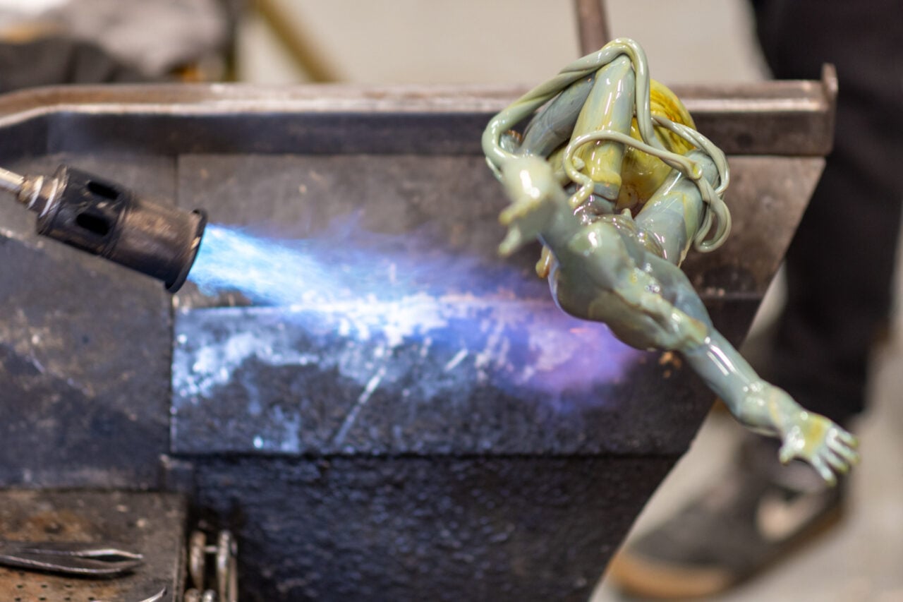 Glass Sculpting Close Up