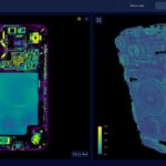 A CT scan shows the inside of an iPhone